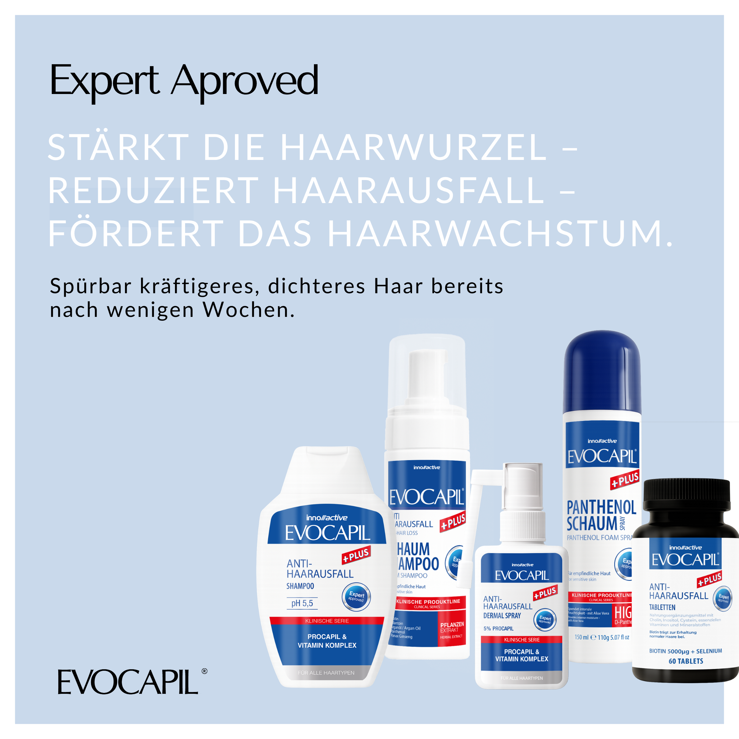 Evocapil Plus Anti-Haarausfall-Spray 6 Stück