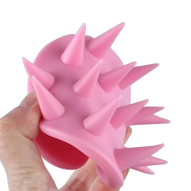 Hairfluencer - Kopfmassage Bürste [Nass & Trocken] - Massagebürste Haare für Damen und Herren - Scalp Massager für Pflege der Haarwurzel und Stimulation des Haarwachstums - Scalp Brush in rosa