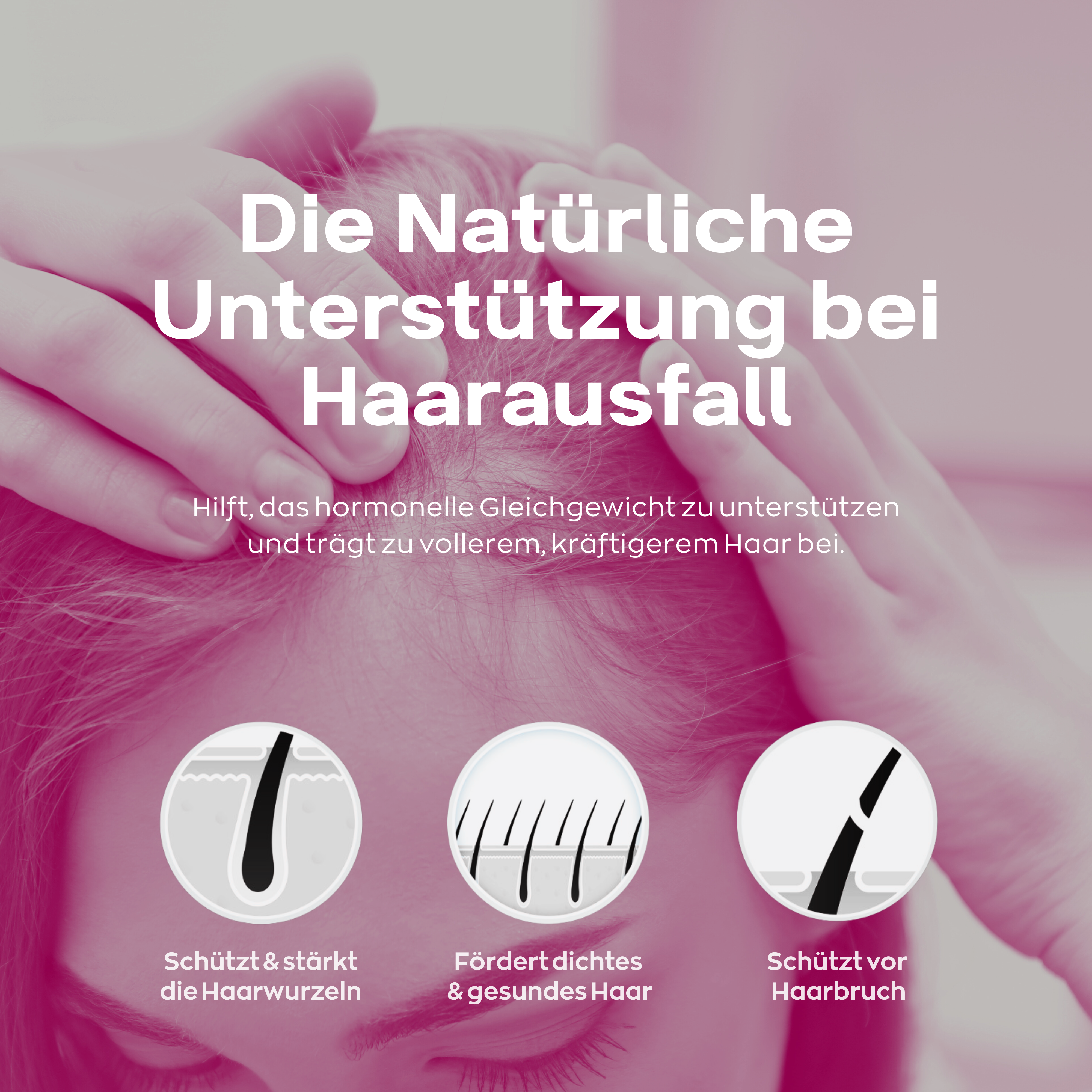 Anti Haarverlust Set. Xpecia + Hair Forte DHT Blocker Hair Growth Kit Frauen