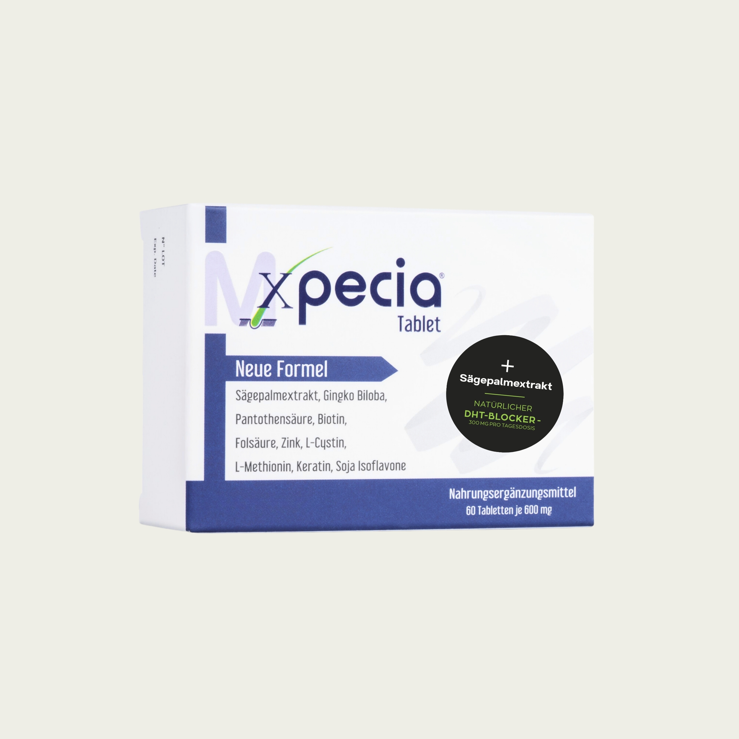 Xpecia Tabletten für Männer – Natürlicher DHT-Blocker gegen Haarausfall 12 Stück