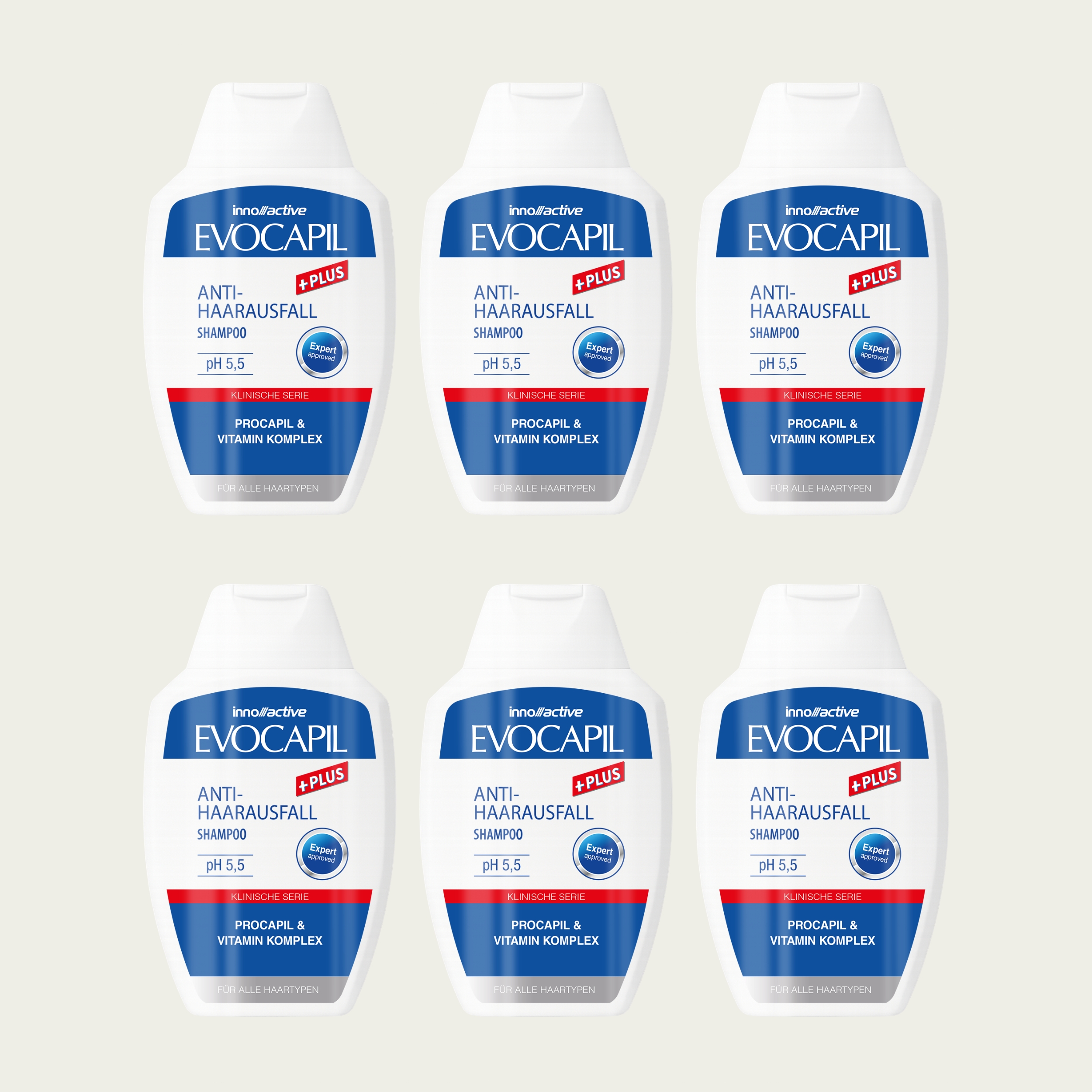 Evocapil Plus Anti-Haarausfall Shampoo 6 Stück
