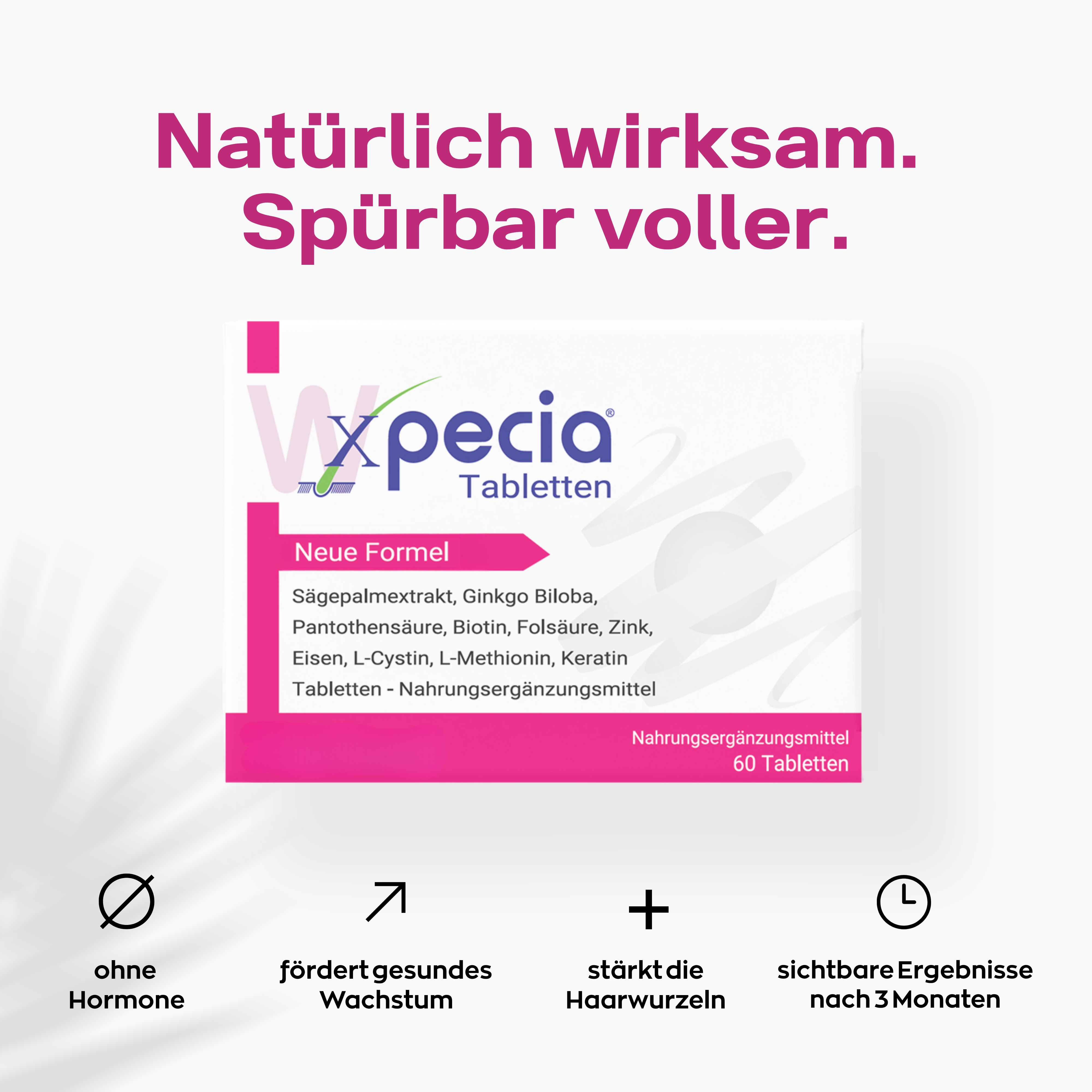Anti Haarverlust Set. Xpecia + Hair Forte DHT Blocker Hair Growth Kit Frauen