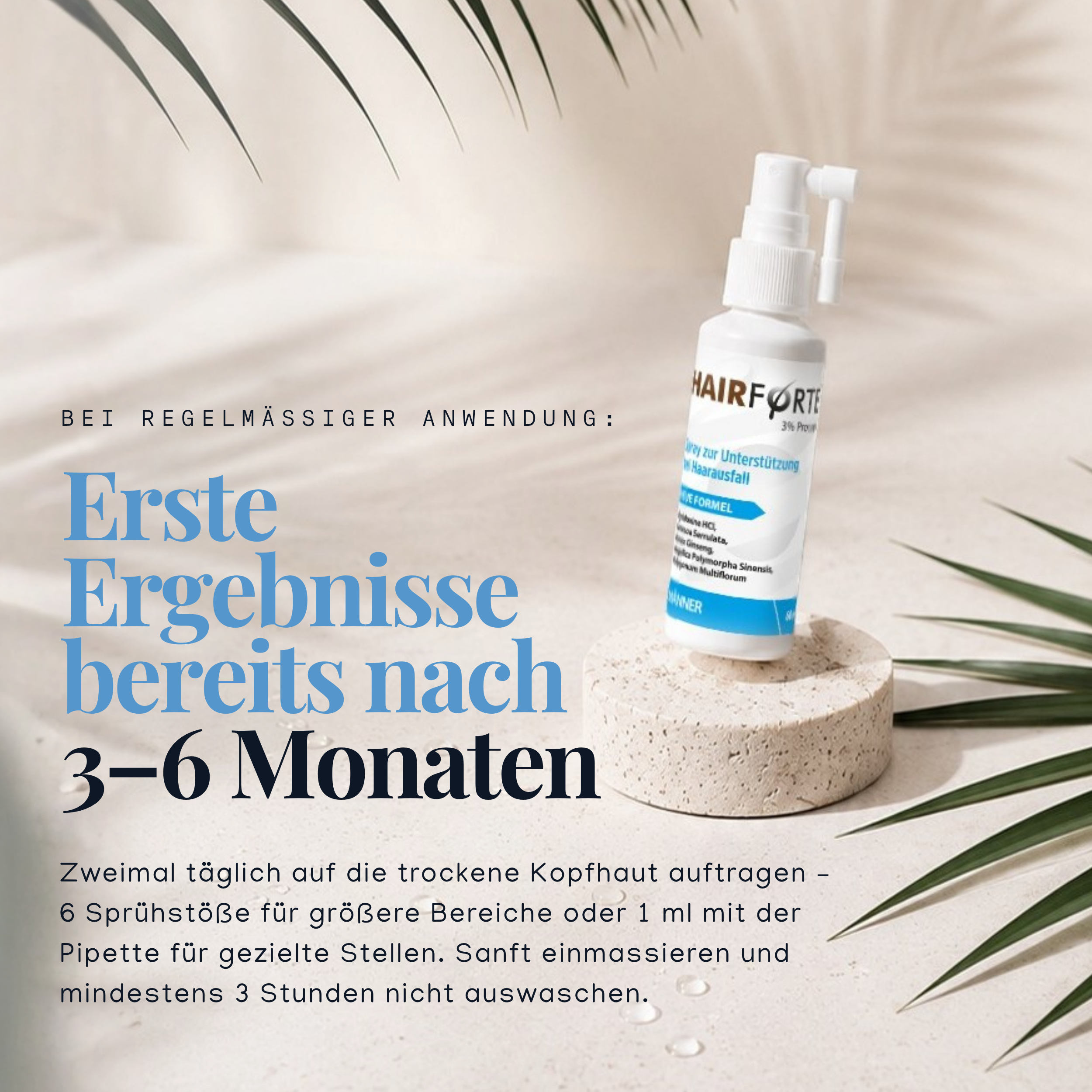 Hairforte Spray für Männer 3% Procapil gegen Haarverlust DHT Blocker 3er Set