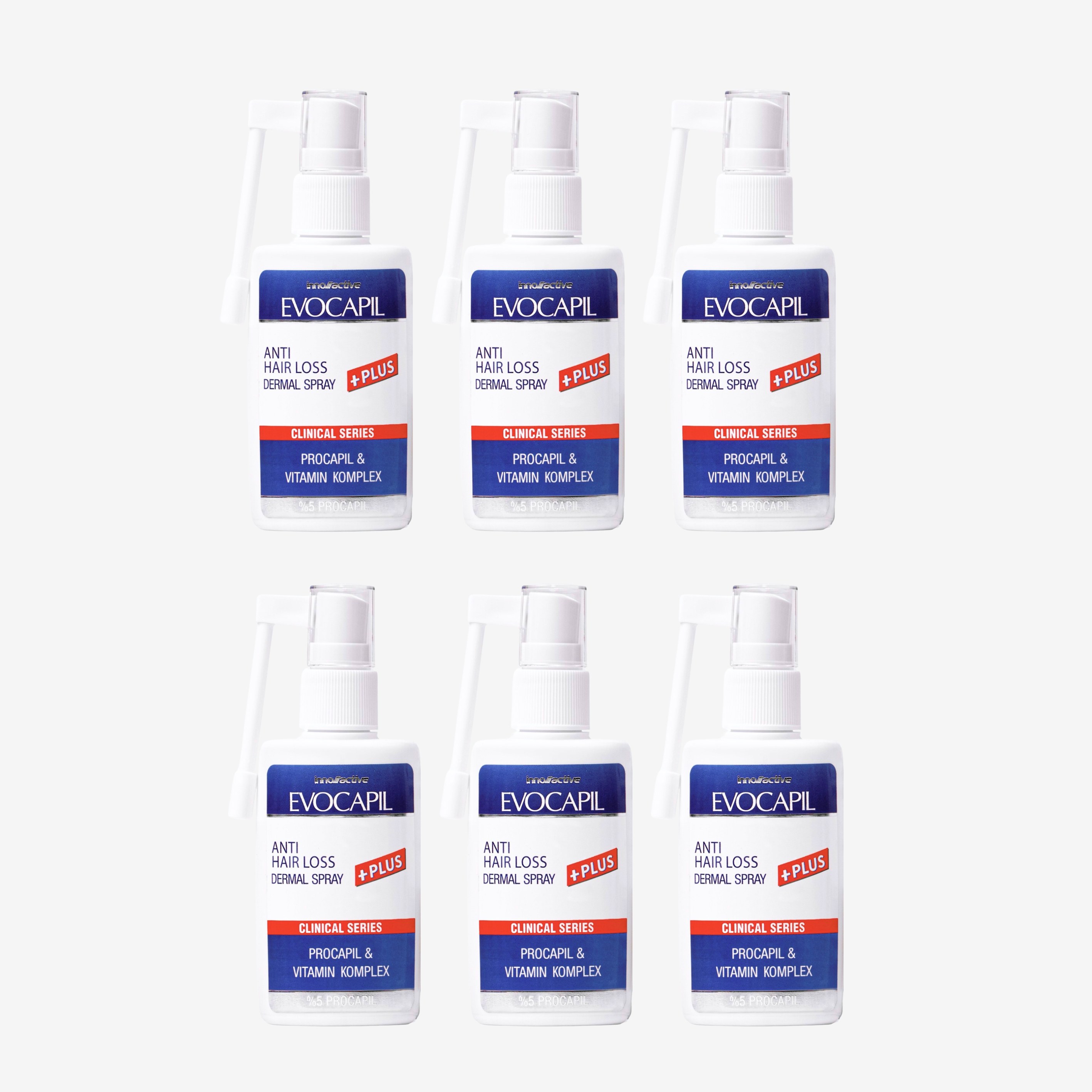 Evocapil Plus Anti-Haarausfall-Spray 6 Stück