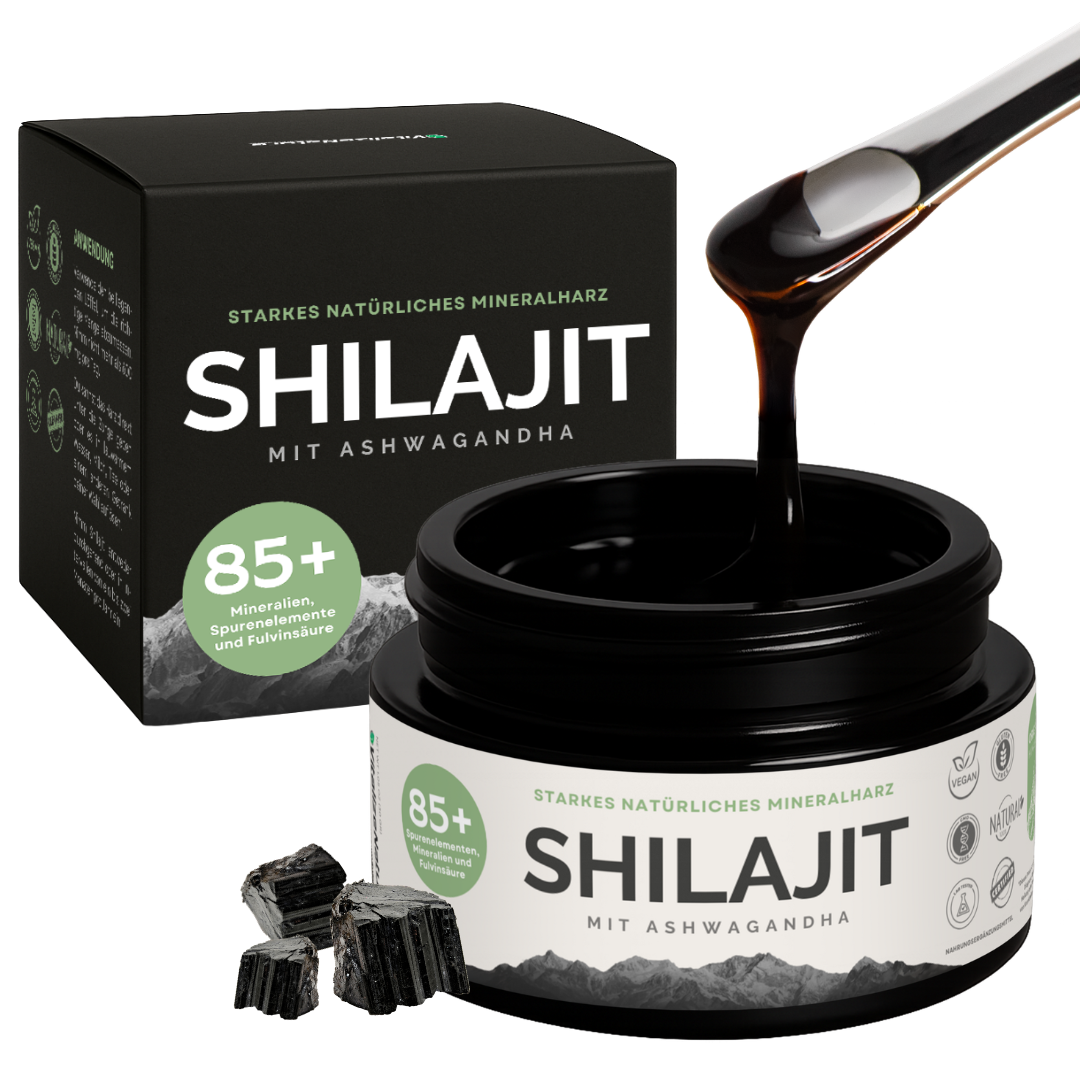 VitalizeNature Shilajit 3x30g – Original Himalaya Harz + Ashwagandha