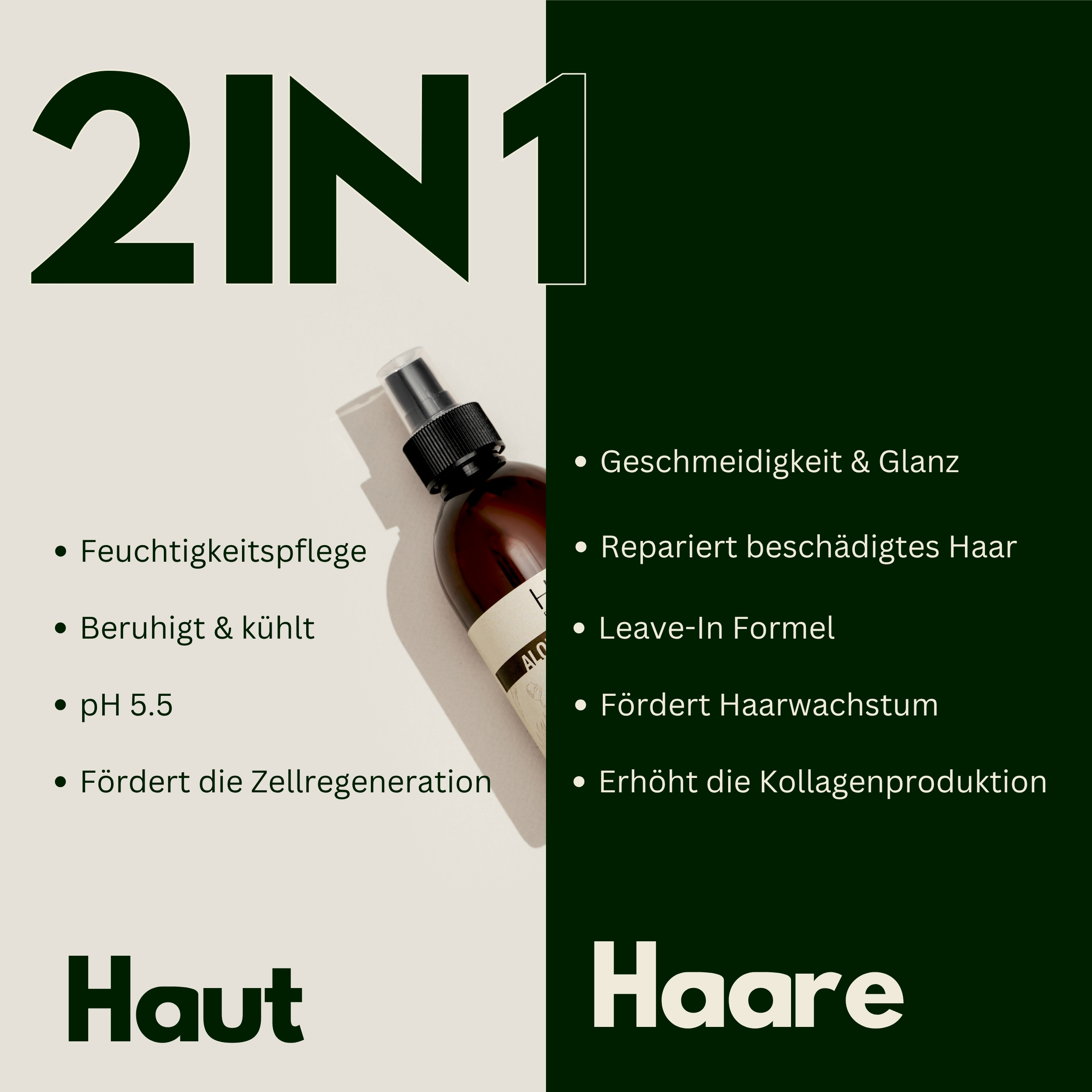 Bio Aloe Vera Spray - Ohne Alkohol