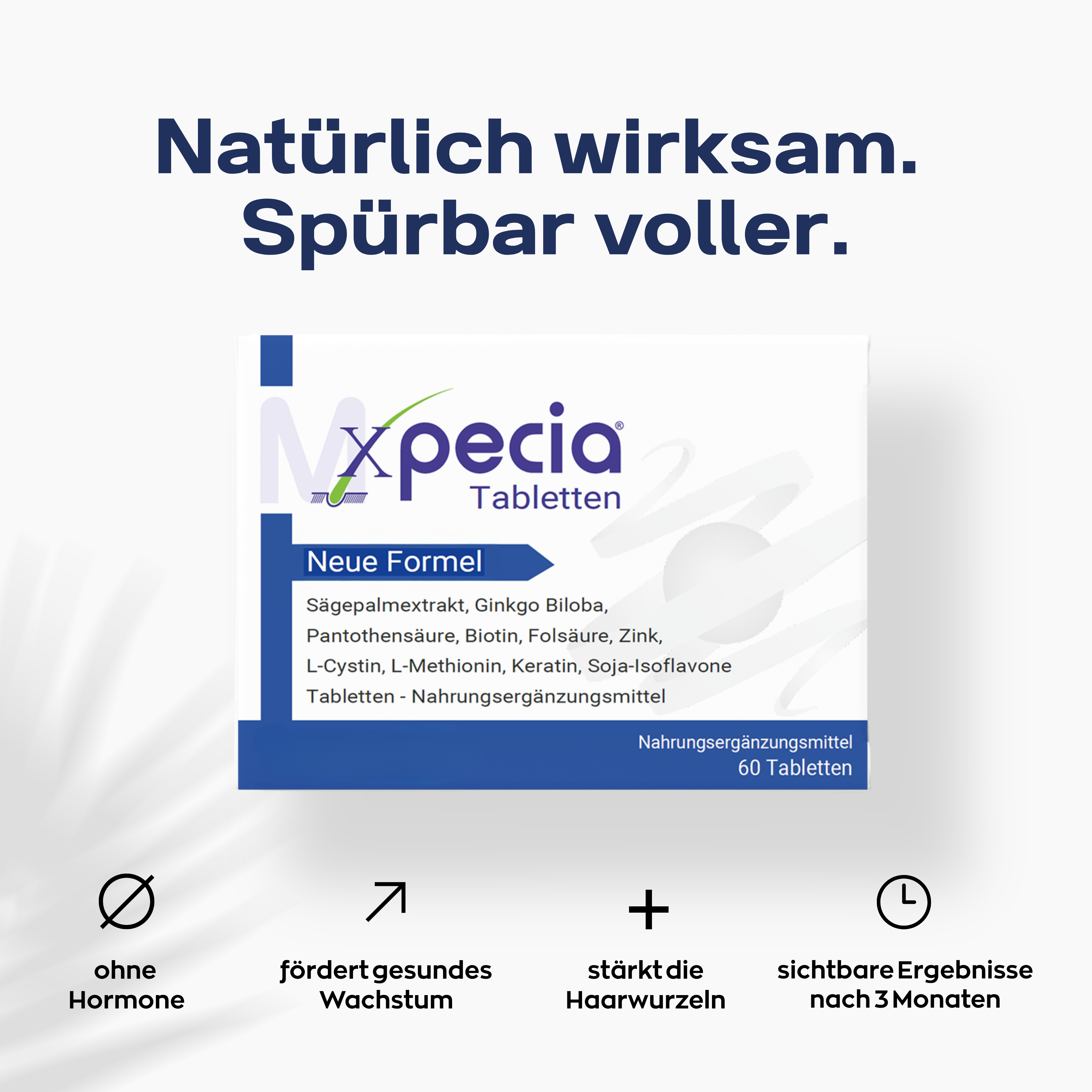 Anti Haarverlust Set. Xpecia + Hair Forte DHT Blocker Hair Growth Kit Männer