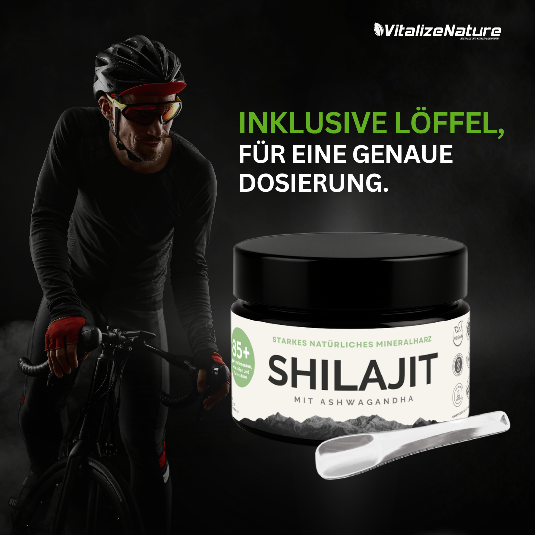 VitalizeNature Shilajit 3x30g – Original Himalaya Harz + Ashwagandha
